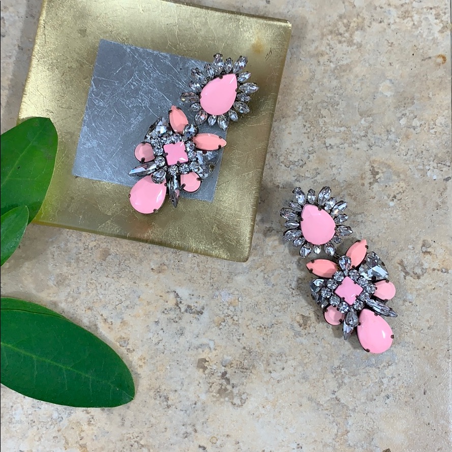 Stud Statement Earrings - Beaded